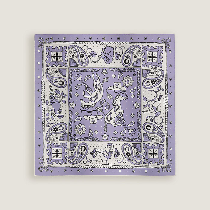 シルクバンダナ 《星降る渓谷》 | Hermès - エルメス-公式サイト シルクバンダナ 《星降る渓谷》 | Hermès - エルメス-公式サイト